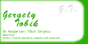 gergely tobik business card